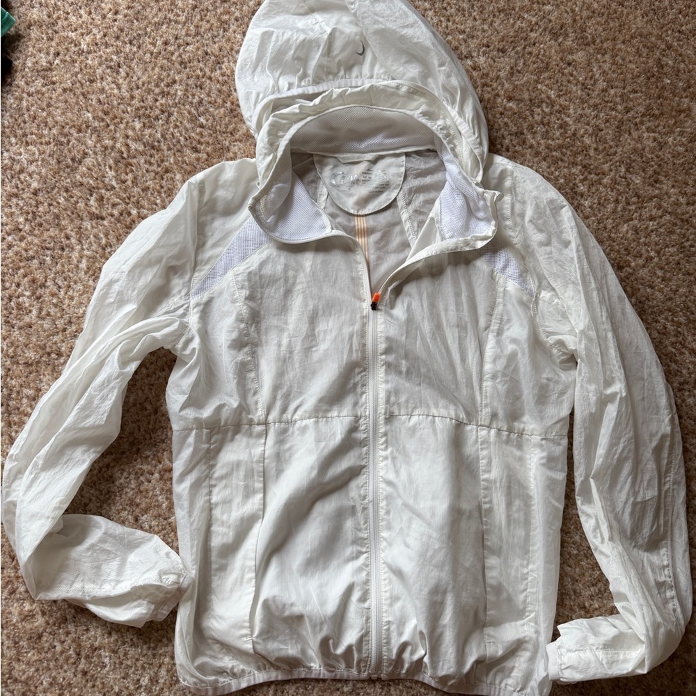 Women's White Hooded Jacket